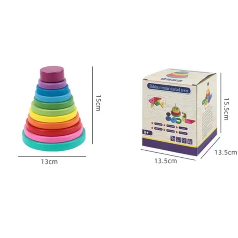 Hidden Circular Stacking Tower