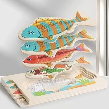 Wooden Fish Jigsaw Puzzle