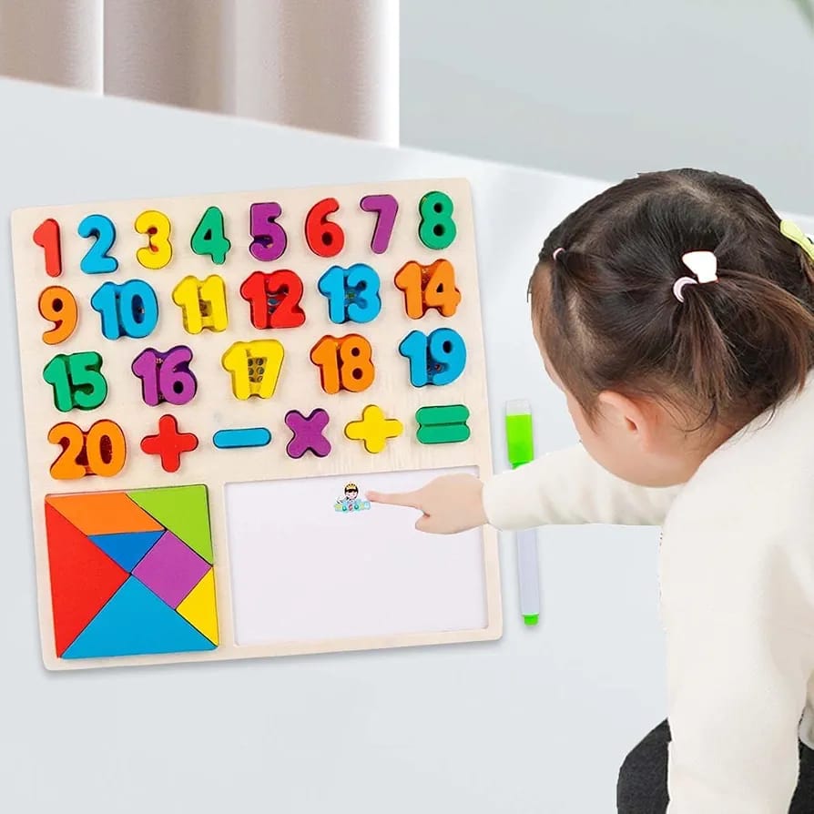 3 in 1 Numbers Tangram Board