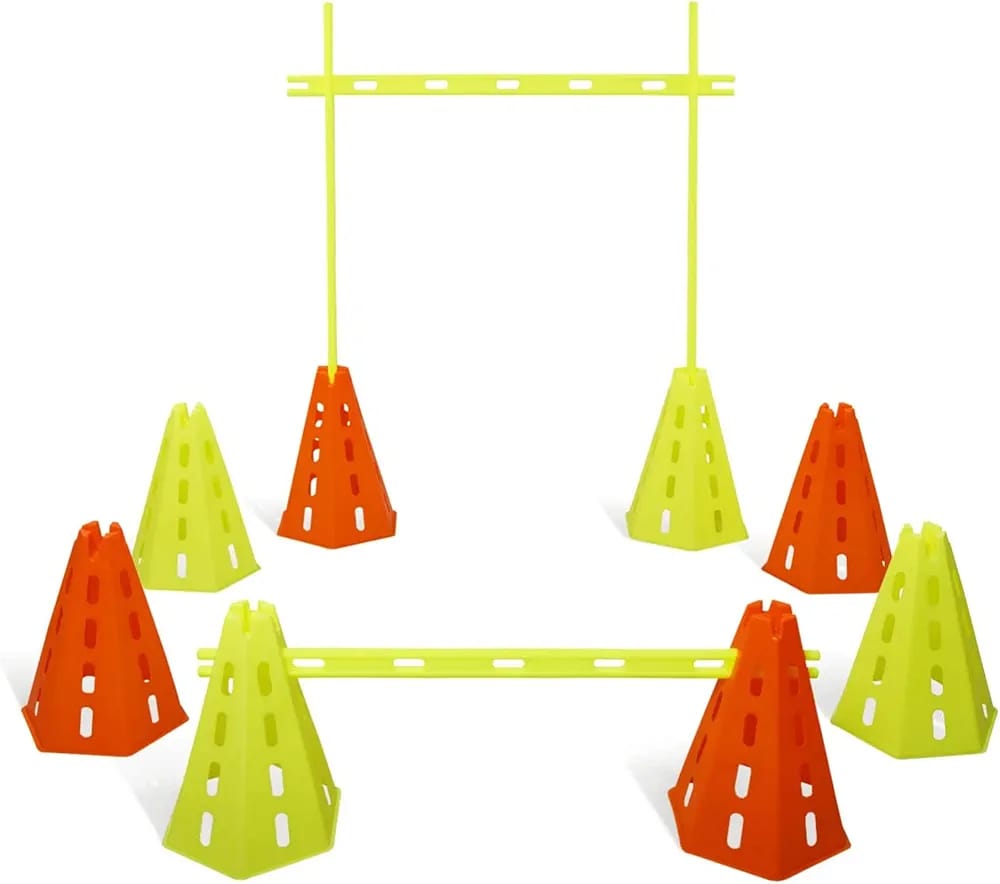 Jumping Cones with Sticks