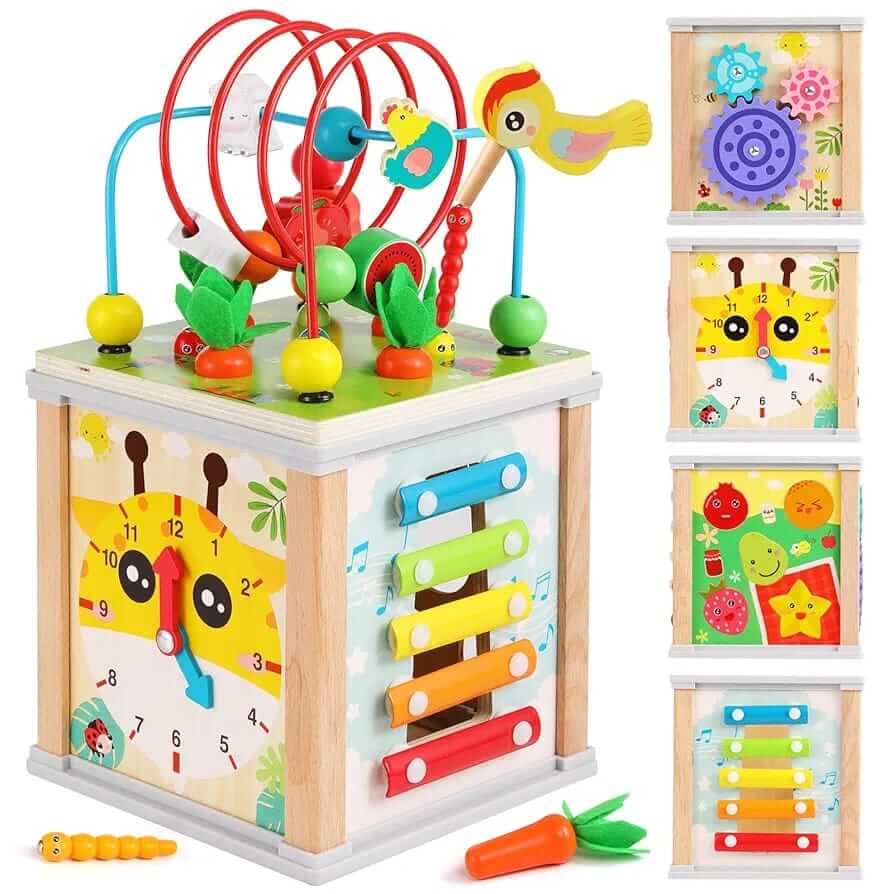 9 in 1 Treasure Chests Wooden Toy