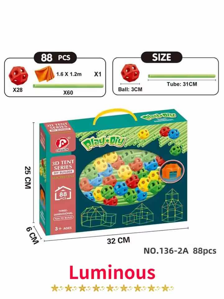 3D Tent series 88 pcs