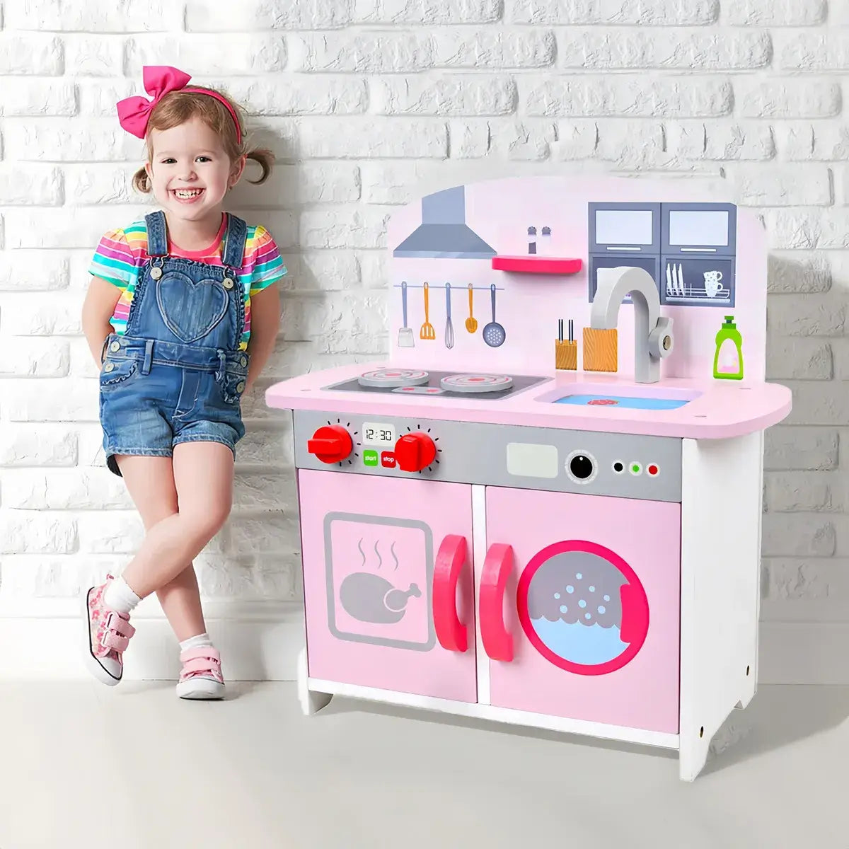 Full Wooden Kitchen Set