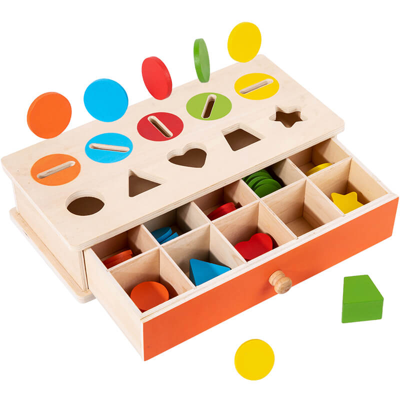 Montessori 10 Hole Coin Box