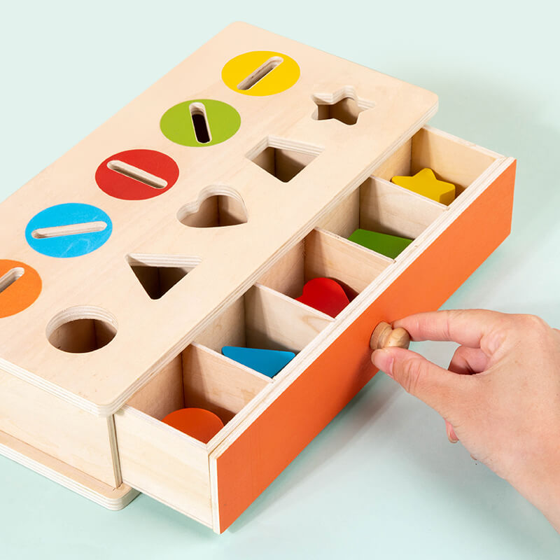 Montessori 10 Hole Coin Box