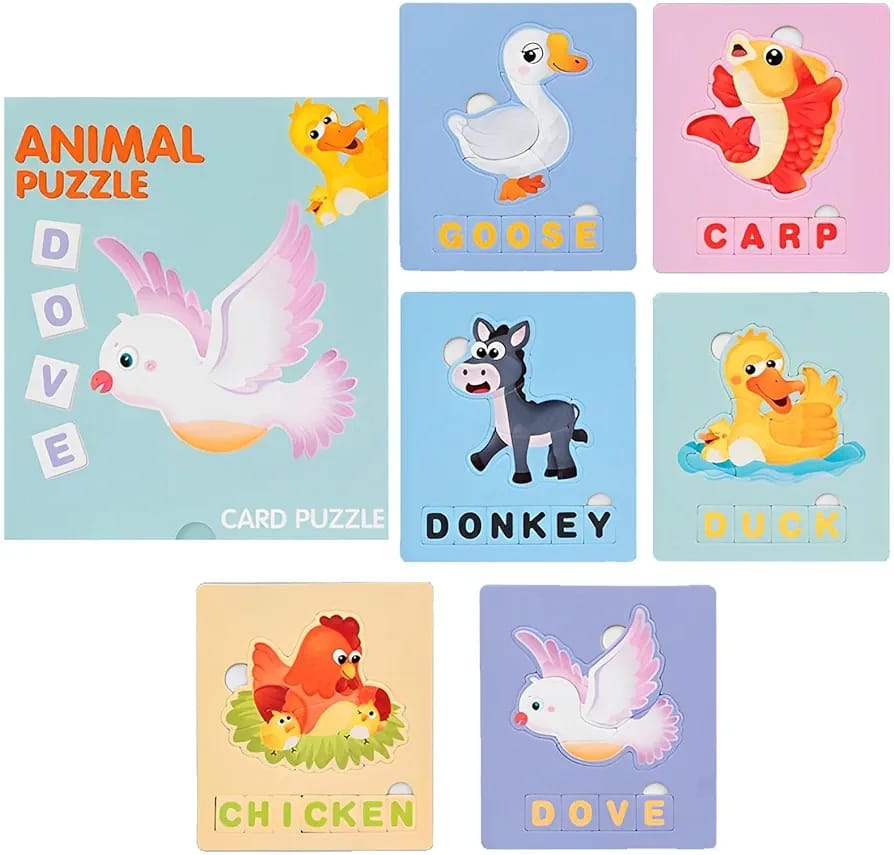 Card Puzzles 6 pcs