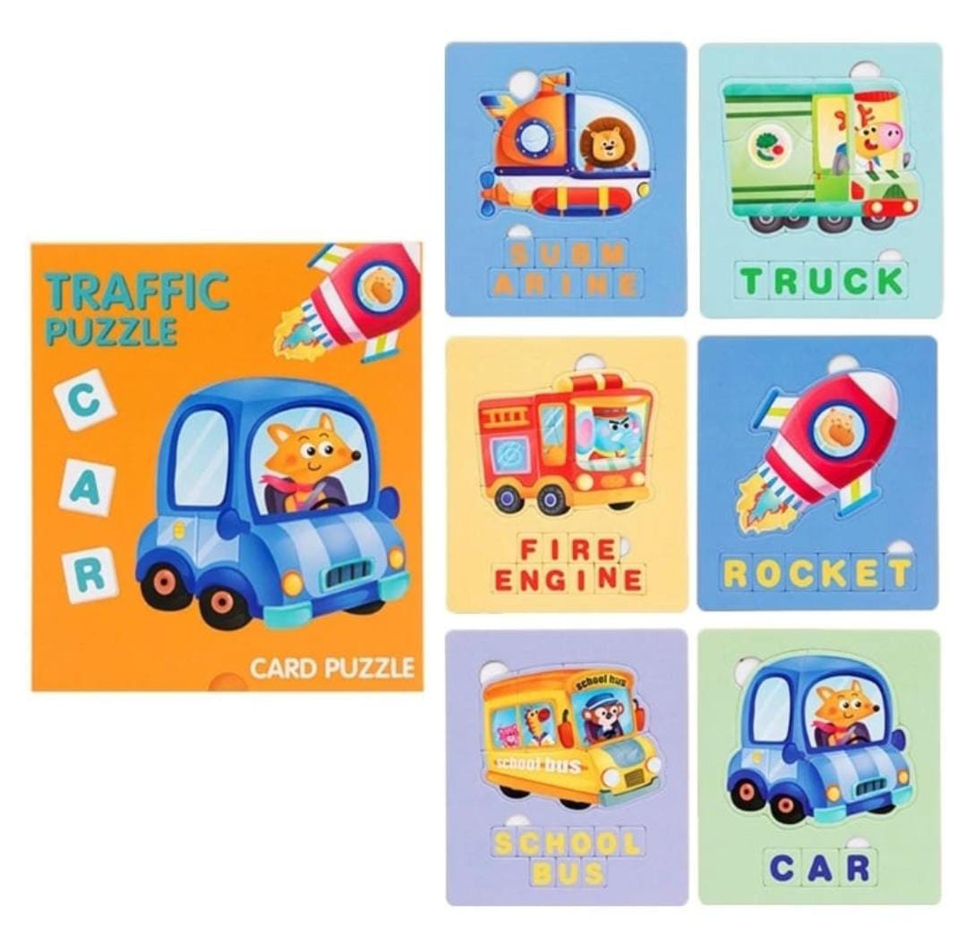 Card Puzzles 6 pcs