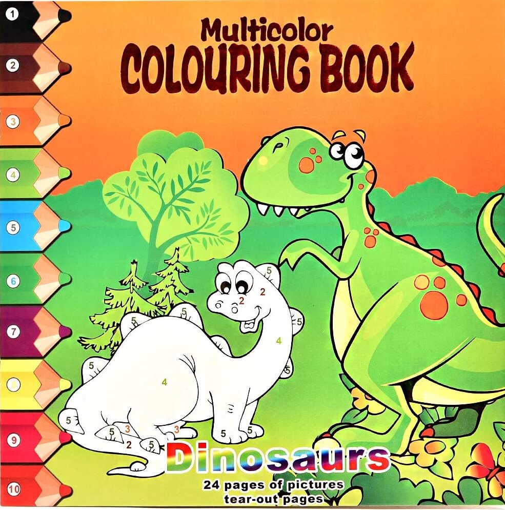 Multicolor Number Coloring Book