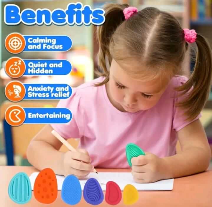 Sensory Stone Fidget Toys 6pcs