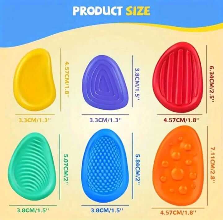 Sensory Stone Fidget Toys 6pcs
