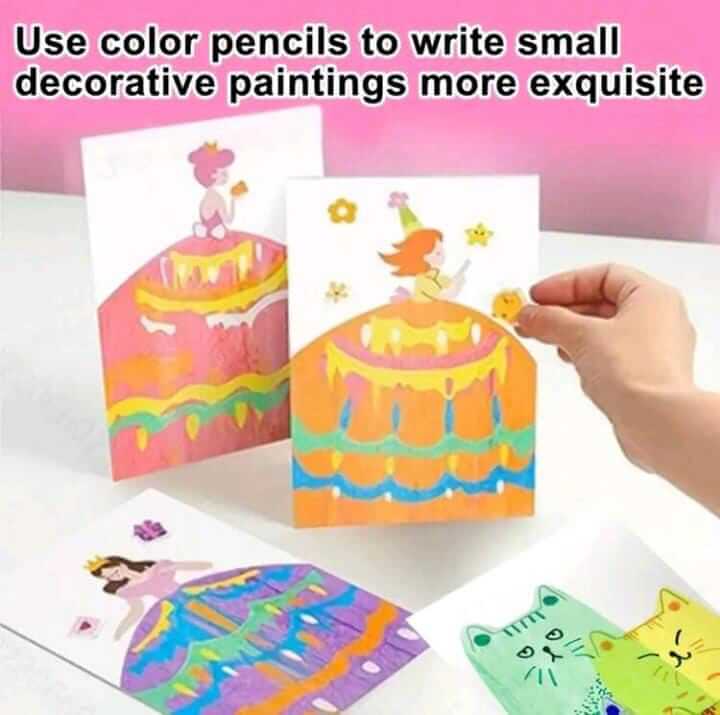 Rainbow Scratch Art