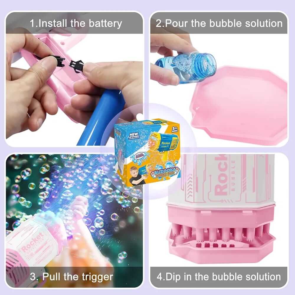 69 Holes Bubble Gun