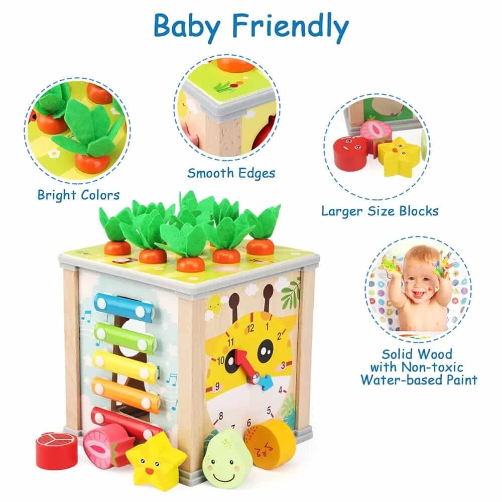 9 in 1 Treasure Chests Wooden Toy