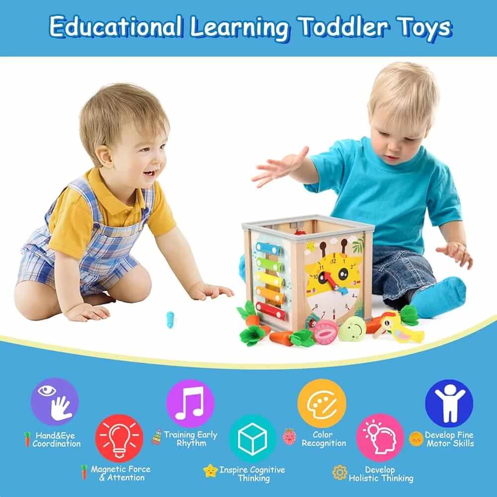 9 in 1 Treasure Chests Wooden Toy
