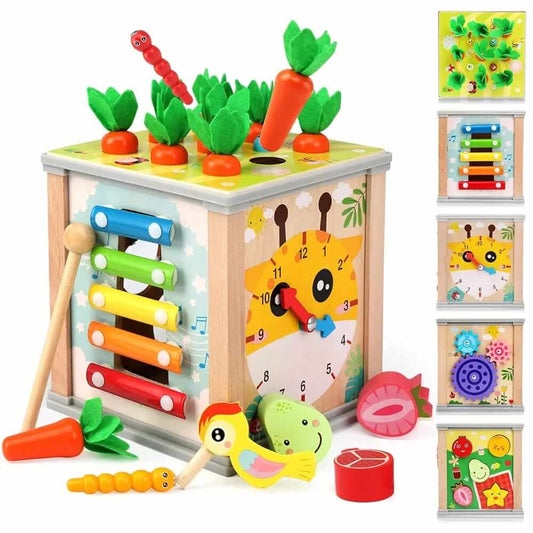 9 in 1 Treasure Chests Wooden Toy