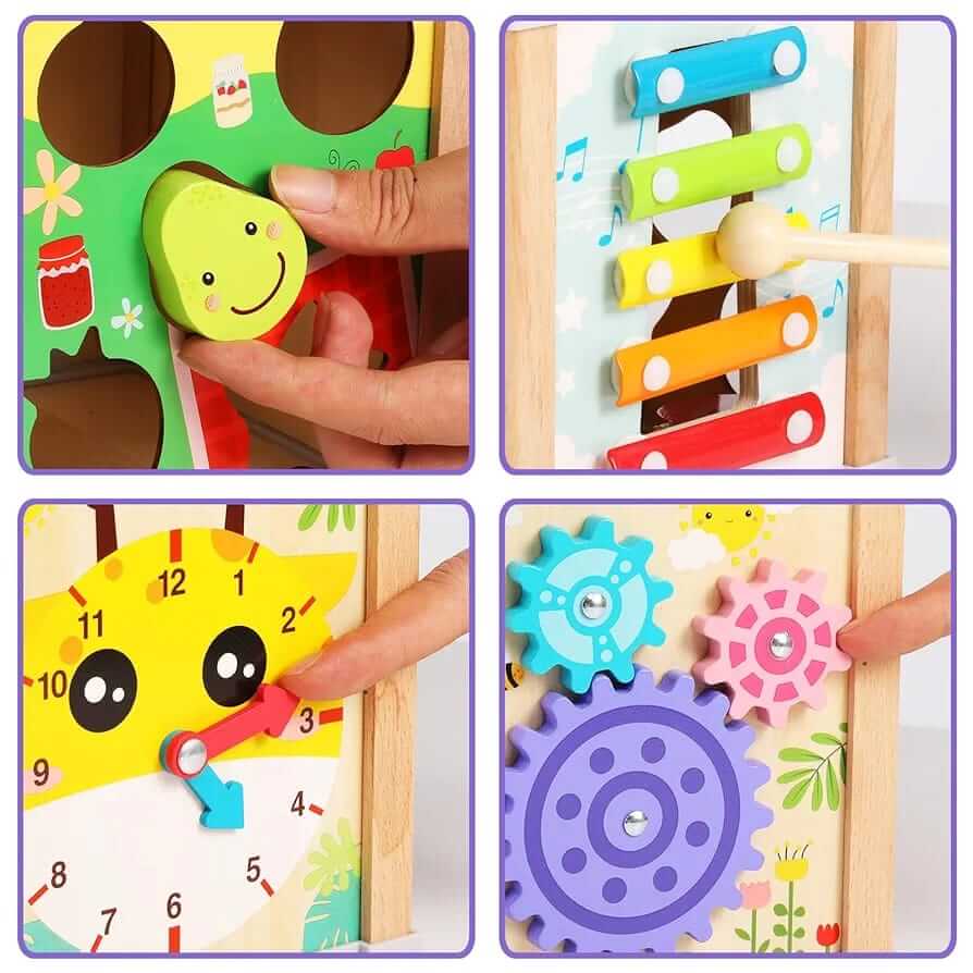 9 in 1 Treasure Chests Wooden Toy