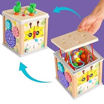 9 in 1 Treasure Chests Wooden Toy