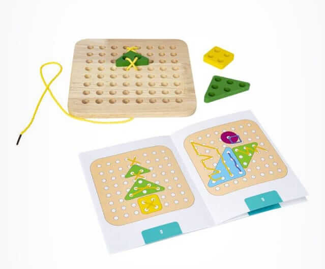 Wooden Lacing & Threading Puzzle