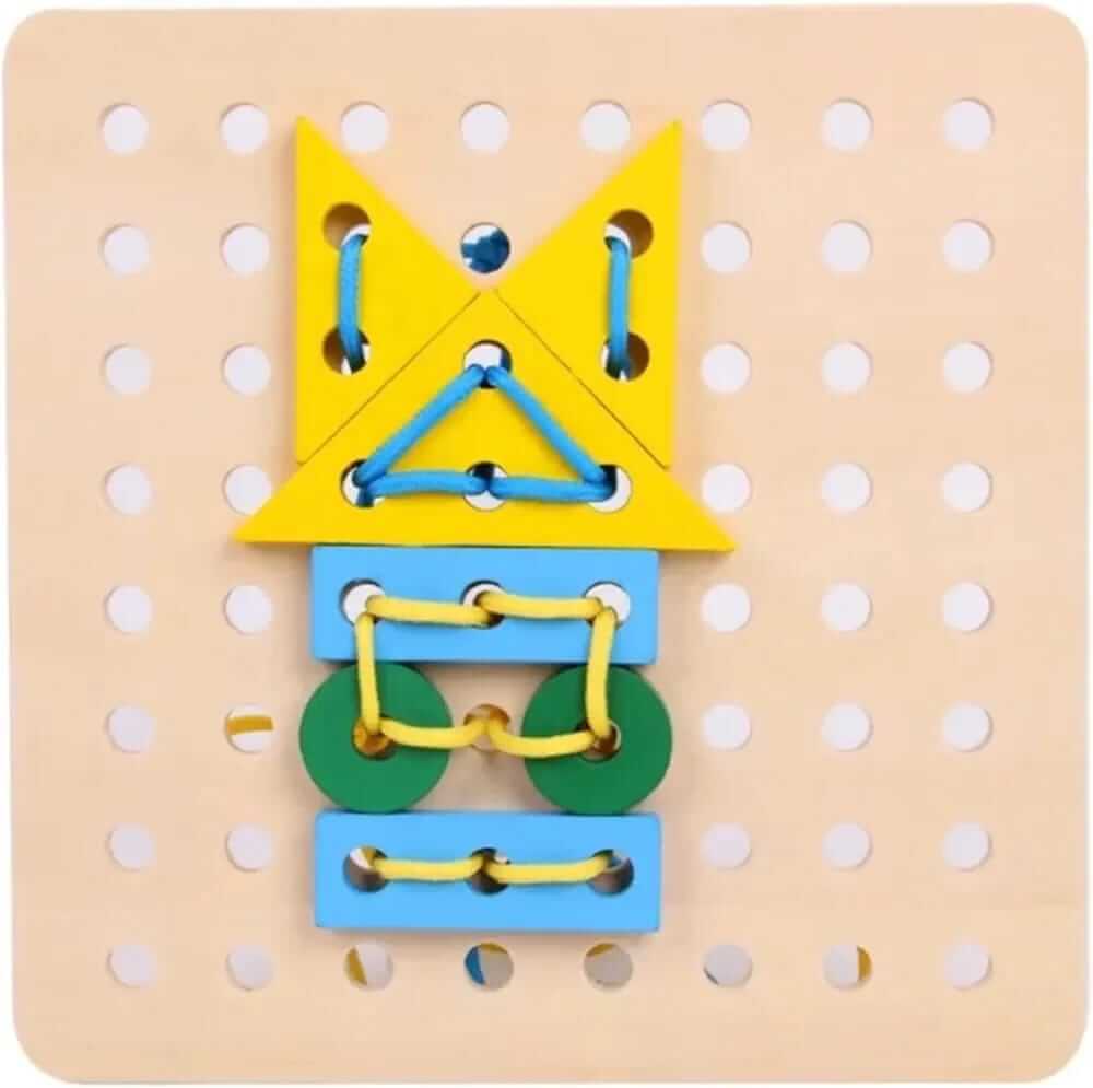 Wooden Lacing & Threading Puzzle