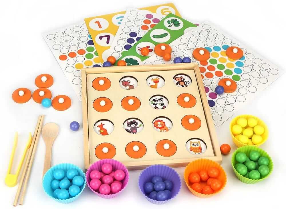 Clip Beads Memory Game