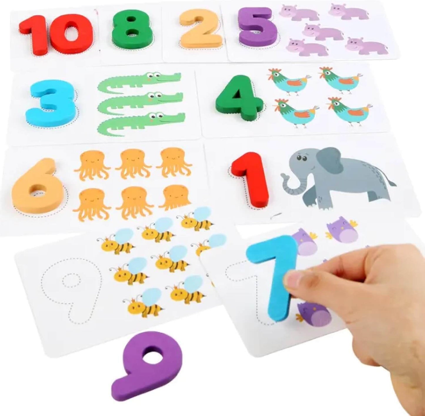 Numbers Letters Matching and Tracing 3 in 1